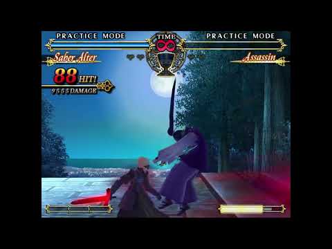 [Fate/Unlimited Codes] Saber Alter anti-burst ToD (9.5k damage)