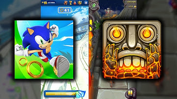 Sonic Dash Vs Temple Run 2 Volcano Island - Endless Run Game Play Android