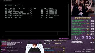 MGS2 PC European Extreme Speedrun 1:15:58 WR