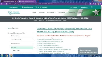 How to Check Merit Lists for the FPSC GR Exam/Test