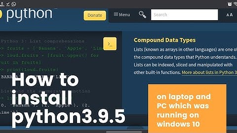 How to install latest version of python 3.9.5 in windows 10(2021update) complete guide installation