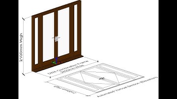 DWA Combination Entrance Frame using Caddie AEC Build Tools in Caddie AEC .dwg software