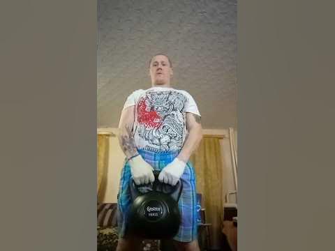 становая тяга с гирей ️ ️💪 - YouTube