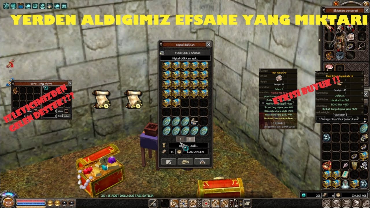 EJDER SAYESİNDE WONLANDIK !! İZLEYİCİMİZDEN GELEN GÜZEL DESTEK METİN2 TR ALESTA-29