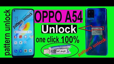 Oppo A54 unlock | Pin Pattern Password remove | Oppo A54 Pattern Unlock UMT 2022 | @Osman Mobile