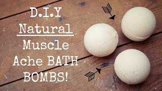 D.I.Y Natural Muscle Ache Bath Bombs // Menstrual Cramps // Muscle Pains // Body Aches