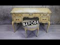 This OLD VANITY went from TRASH to GLAM