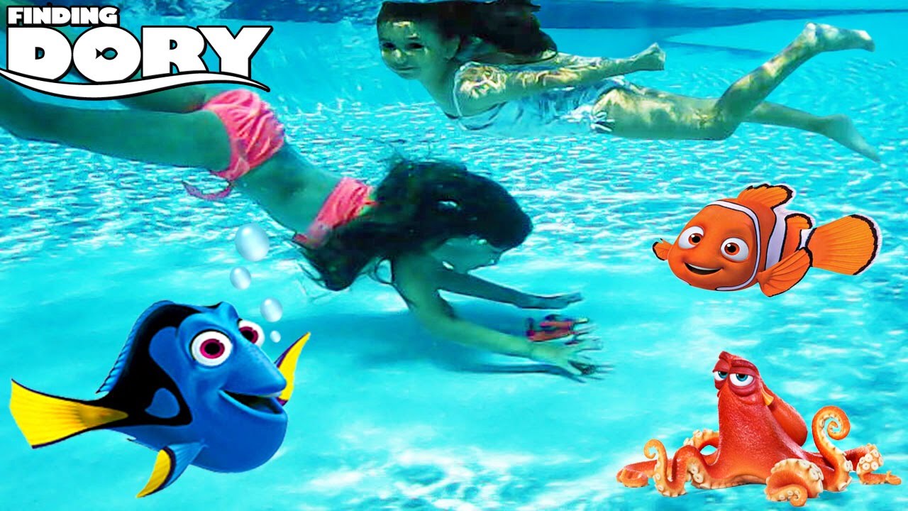 Disney Pixar Finding Dory Water Toys Diving for Finding Dory Characters - Blind Bags Mashems Opening
