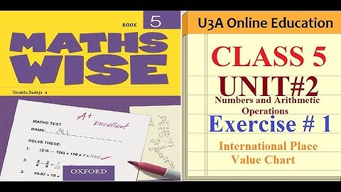 OXFORD Math Class 5 OUP Maths Wise Book 5 Unit 2 Numbers & Arithmetic Operations ex 1| Urdu/Hindi