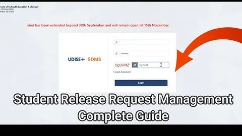 UDISE student release request management complete guide