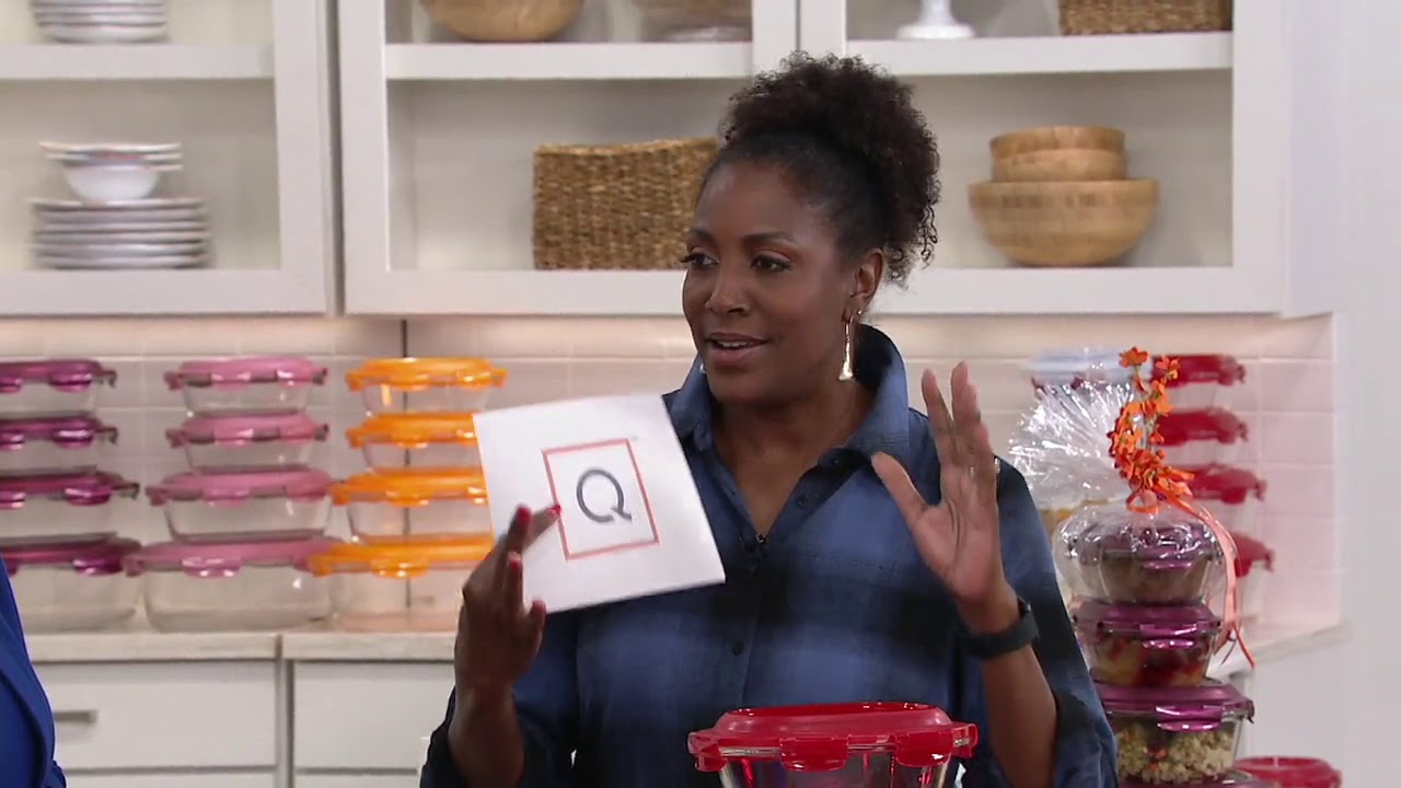 Lock & Lock 4-Piece Oval Glass Bake & Serve Storage Set on QVC