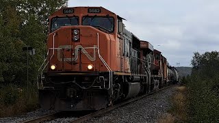 Classic EMD SD75I Working By Itself on CN Train 598 Westbound With Sick P3 Horn & Offline GEVO