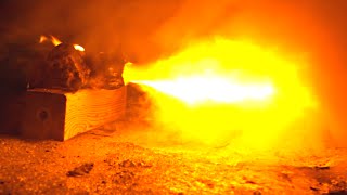 Homemade Solid Sugar Rocket Booster Test (and failure)