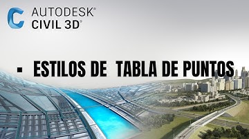 CREAR ESTILOS DE TABLA DE PUNTOS EN CIVIL 3D