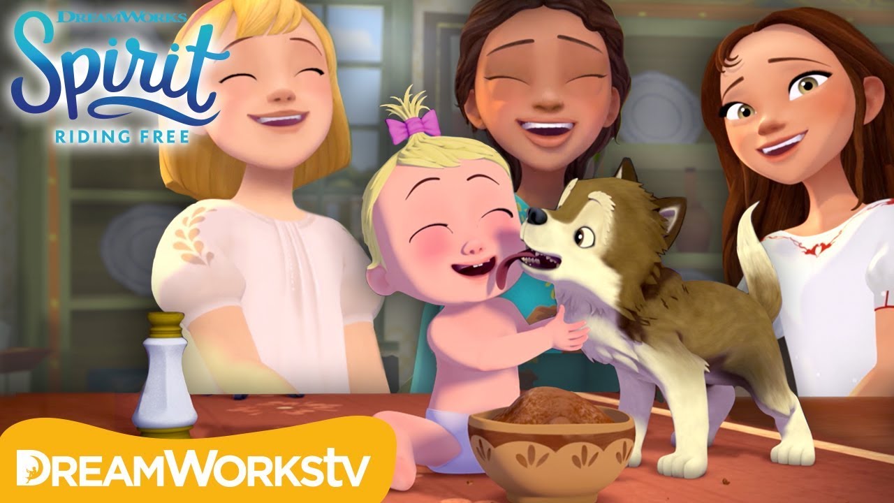 Download Lucky Saves a Baby Wolf | SPIRIT RIDING FREE | Netflix