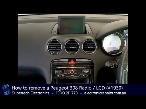 How to remove a Peugeot 308 Radio / LCD (#1930)