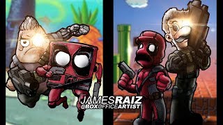 Drawing DEADPOOL & CABLE as 8 FAMOUS DUOS! - in FULL COLOR!