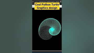 Cool Python Turtle Graphics design #shorts #trending #viralvideo #viral #viralshorts #python