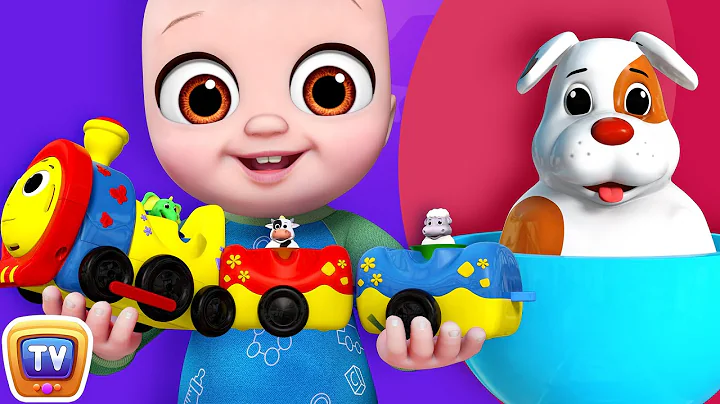 Farm Animals Song with ChuChu Toy Train | Animal Sounds Song | ChuChuTV Peek & Play Surprise Eggs