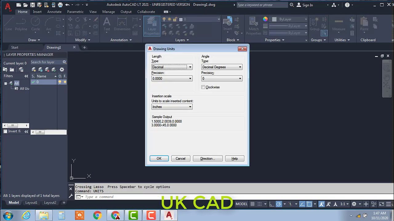 Setting units in autocad 2016 bettagreek