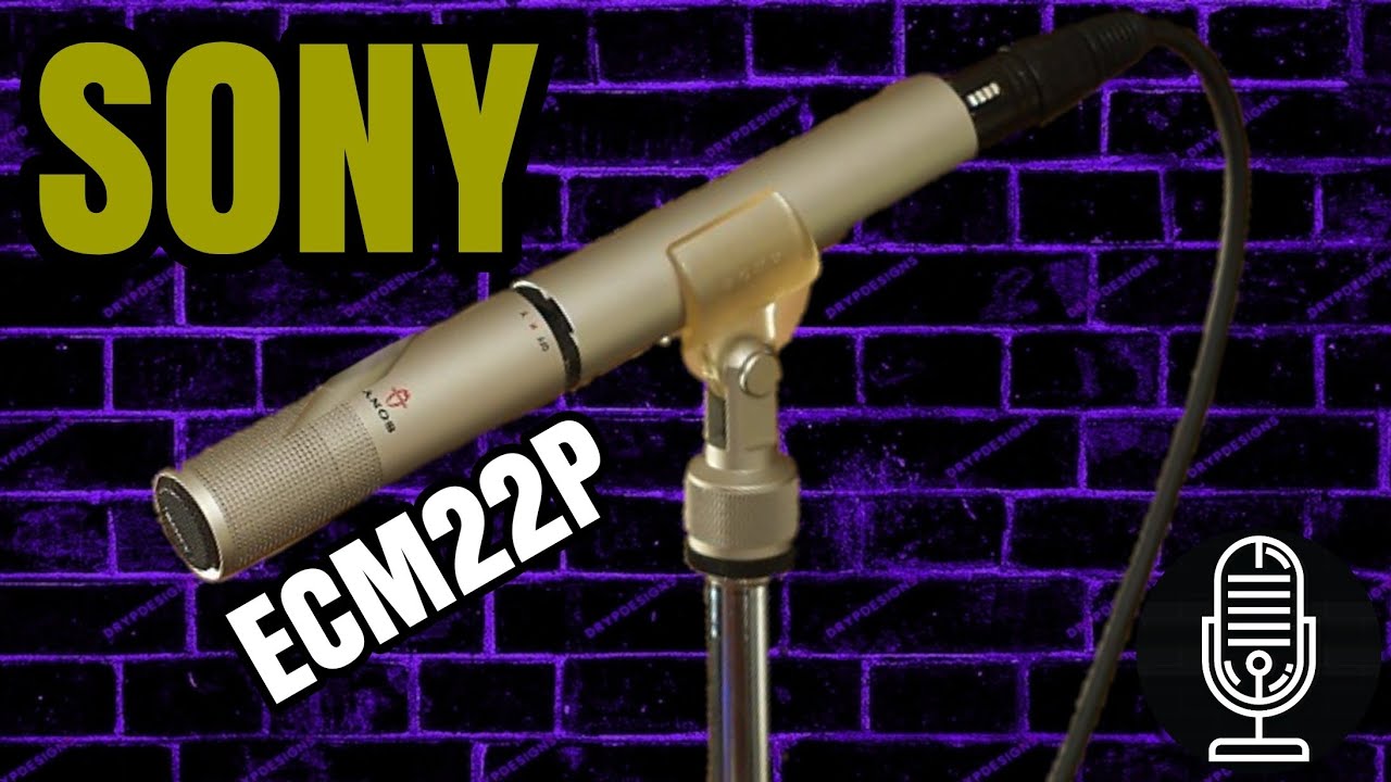 Sony ECM22P A Vintage Battery Or 48V Phantom Powered Condenser Microphone Test / Review