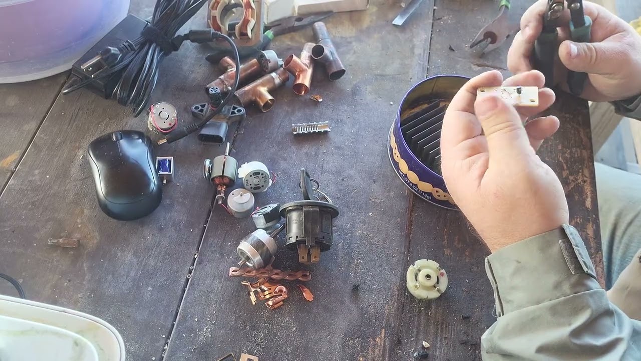 A day of scrapping misc. stuff for silver and copper