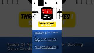 Puddle Of Mudd - Drift And Die | Scrolling Guitar Chords & Lyrics #rock #guitarlesson  #music