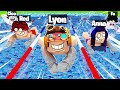 GARA DI NUOTO CONTRO I MIEI AMICI SU ROBLOX!