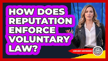 How Does Reputation Enforce Voluntary Law?