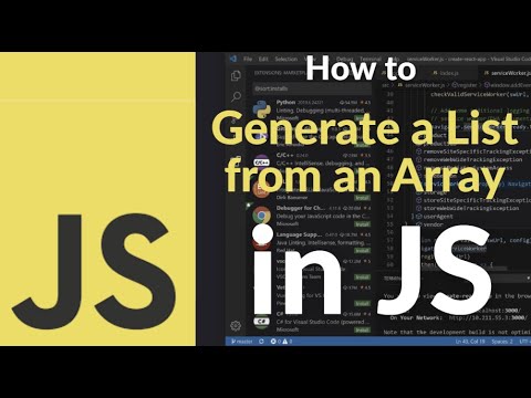 How to Generate a List from an Array Dynamically Using JavaScript ...