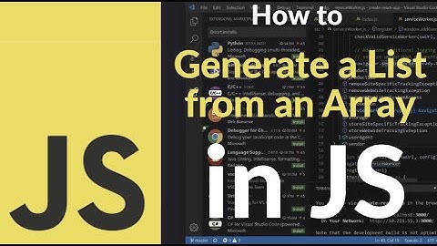 Dynamisch een lijst genereren uit een array met behulp van JavaScript | Array-items eenvoudig wee...