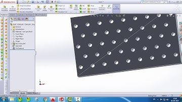 Solidworks Tutorial......How To Use Fill  Pattern Tool.