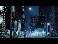 NYC Night after Snowstorm - Midtown Manhattan, New York 4K