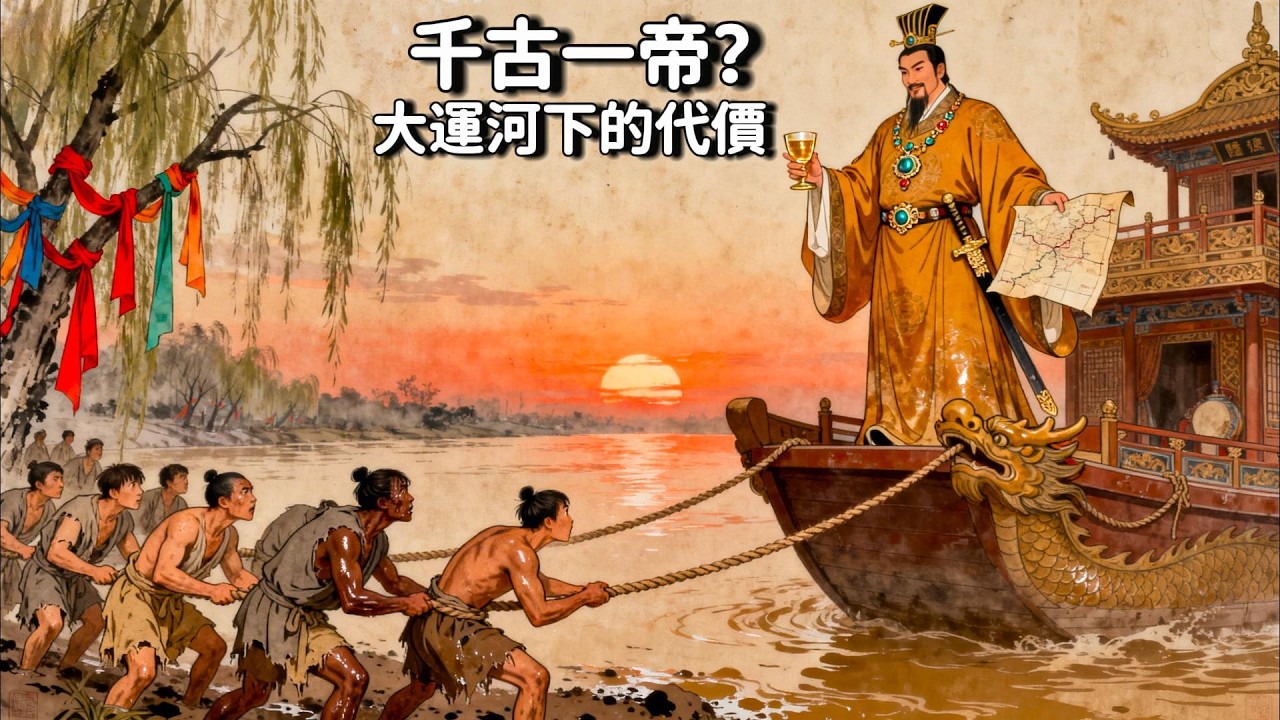 隋煬帝楊廣：修大運河的千古一帝，怎麼就活成了教科書裡的暴君模版？ | 睡前歷史故事