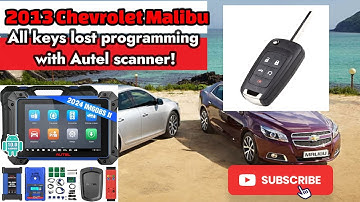 How to program all keys lost on a 2013 Chevrolet Malibu. using Autel IM608