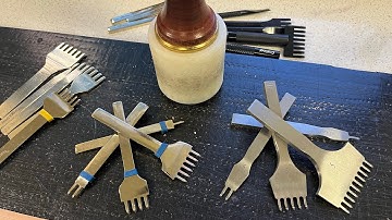 Leather Working Stitching Chisels vs Lacing Chisels Where To Use @InMyBusyLittleShop #weaverleather