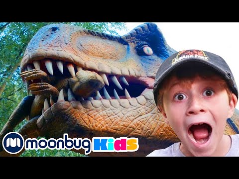 GIANT T-REX at Family Visit! @TRexRanch | Jurassic TV | Dinosaur Videos