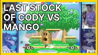 Last stock of Cody vs Mango (TopShelfEsports) | Smash Melee Highlights