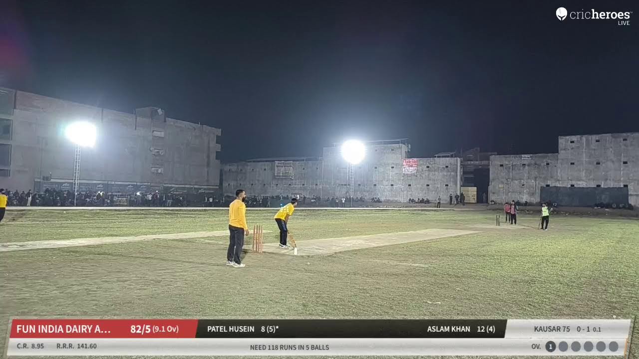 FUN INDIA DAIRY AMOD vs Saeed 11 live cricket match | AMOD VILLAGE TURNAMENT  live - SHAH.N.N.M CHA