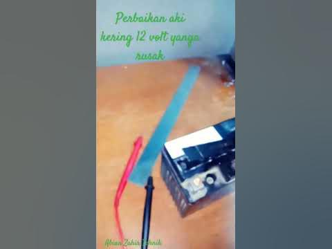 perbaikan aki kering motor yang soak