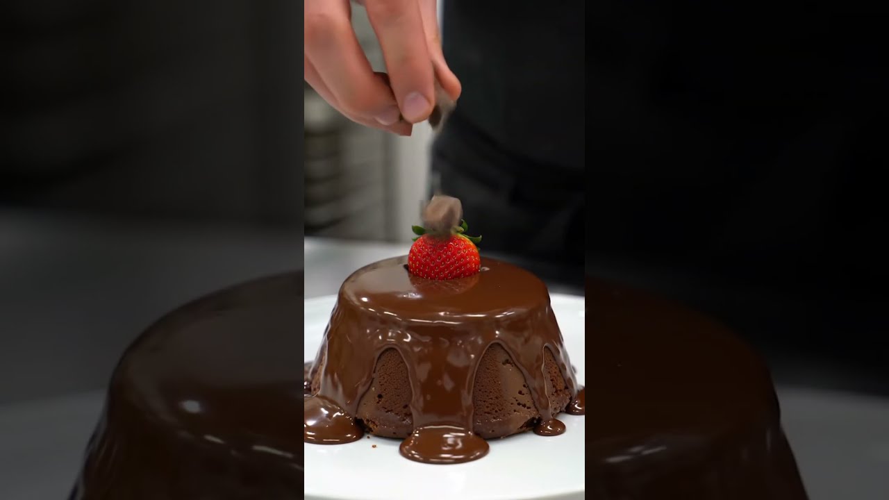 The Most Irresistible Molten Lava Cake Factory ASMR Built By Machines Shorts Asmr