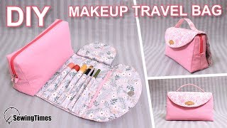 Как сшить Косметичка дорожная сумка | Как сшить сумка своими руками | DIY Makeup Bag [sewingtimes]