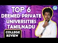 Top deemed private universities in tamil nadu based on nirf ranking