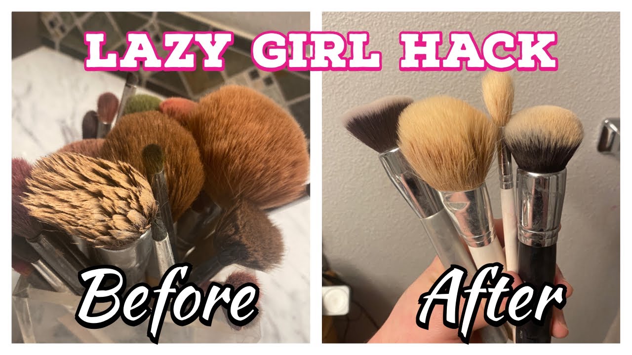 How to clean makeup brushes || Makeup brush cleaning ASMR || cleaning makeup brushes