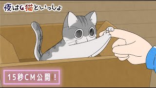 アニメ『夜は猫といっしょ』15秒CM【8/3(水)より放送＆配信スタート！】