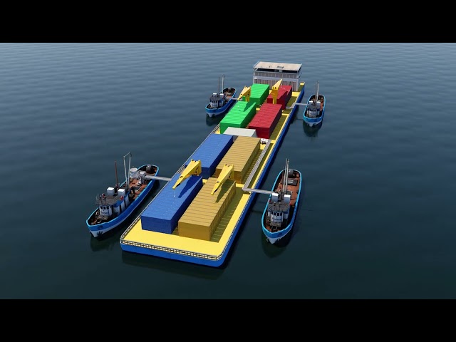 方體設計 - 漁船捕撈流程3D動畫