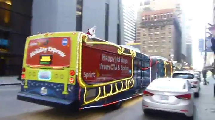 CTA Transit Holiday Bus: 2012 New Flyer D60LFR Route 22 Bus #4387 at Wabash/Clark