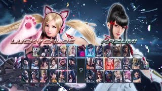 Tekken 1 to 7 All Character Select Screen (1994 - 2017) - 鉄拳1〜7全キャラクタ選択画面（1994〜2017）