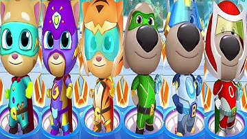 Talking Tom Hero Dash Talking Ginger vs Talking Ben Gameplay Android ios