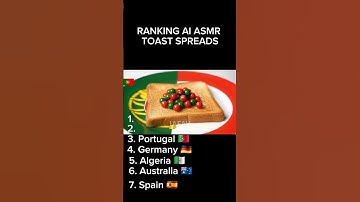 Ranking AI ASMR Toast Spread